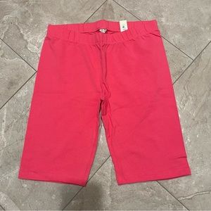 NWT kids childrens place pink biker leggings shorts